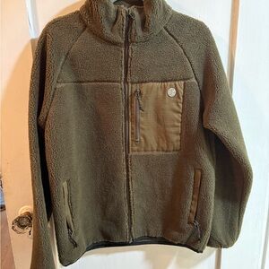 Men’s Olive Green Fleece Jacket